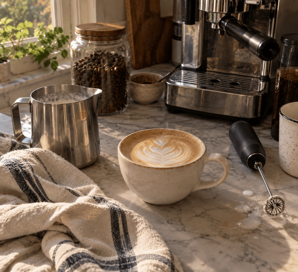 The Art of a Coffee House Latte at Home